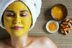 Curd and Turmeric Face mask